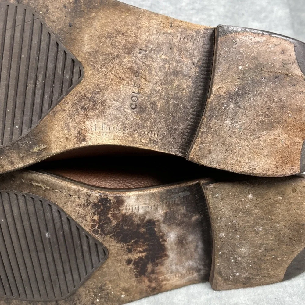 Cole Haan Chukka Men's 13 Brown Leather Goodyear‎ Welt GYW Stacked Heel C24531